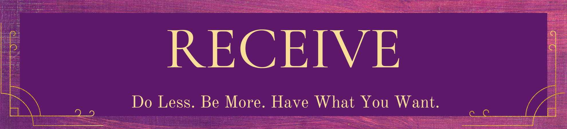 RECEIVE 6 week program template